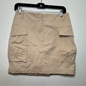 & Other Stories Neutral Beige Cargo Mini Skirt Size 6